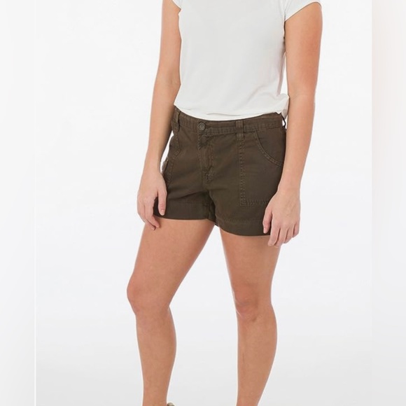 J Brand Cadet Military Patch Shorts in Worn Hickory Brown Size 32 - Picture 1 of 12